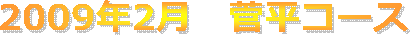 2009�N2���@�����R�[�X